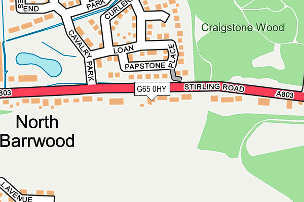 G65 0HY map - OS OpenMap – Local (Ordnance Survey)