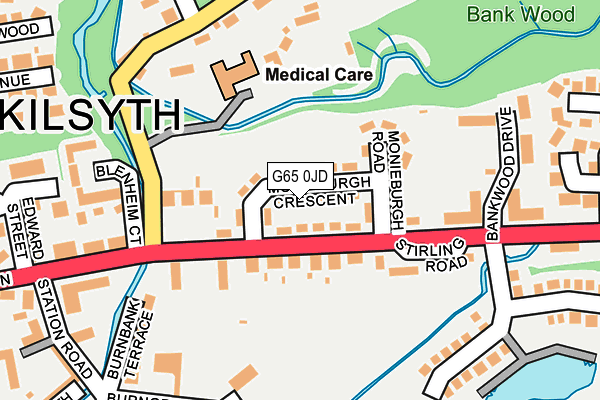 G65 0JD map - OS OpenMap – Local (Ordnance Survey)