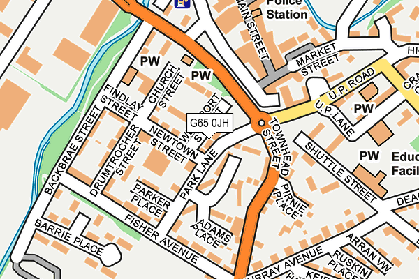 G65 0JH map - OS OpenMap – Local (Ordnance Survey)