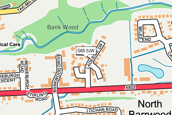 G65 0JW map - OS OpenMap – Local (Ordnance Survey)