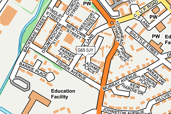 G65 0JY map - OS OpenMap – Local (Ordnance Survey)