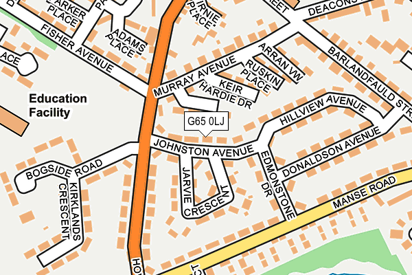 G65 0LJ map - OS OpenMap – Local (Ordnance Survey)