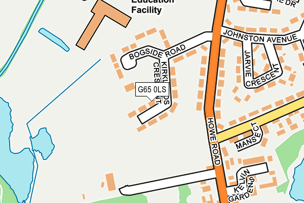 G65 0LS map - OS OpenMap – Local (Ordnance Survey)