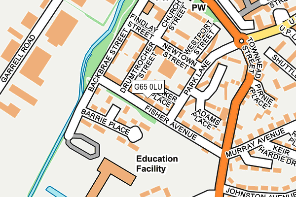 G65 0LU map - OS OpenMap – Local (Ordnance Survey)