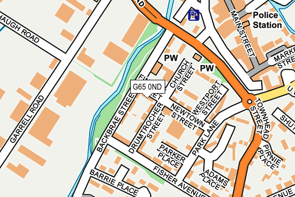 G65 0ND map - OS OpenMap – Local (Ordnance Survey)