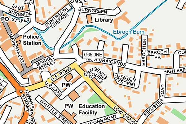 G65 0NE map - OS OpenMap – Local (Ordnance Survey)