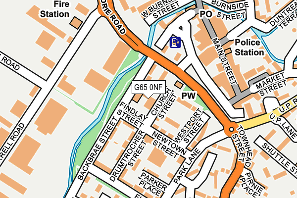 G65 0NF map - OS OpenMap – Local (Ordnance Survey)