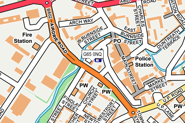 G65 0NQ map - OS OpenMap – Local (Ordnance Survey)