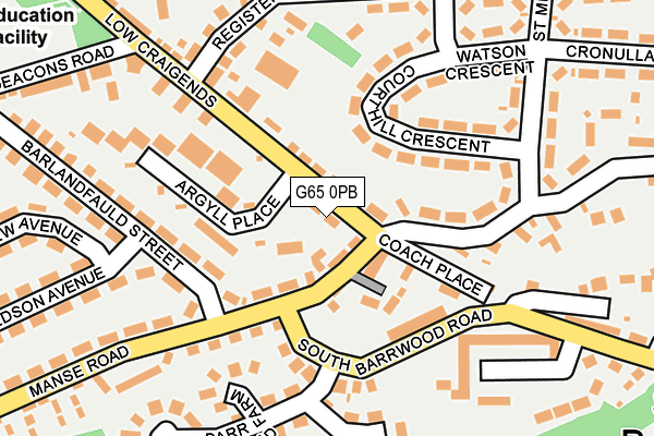 G65 0PB map - OS OpenMap – Local (Ordnance Survey)