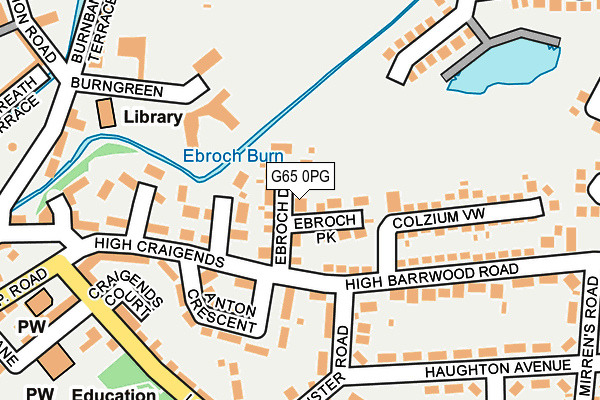 G65 0PG map - OS OpenMap – Local (Ordnance Survey)