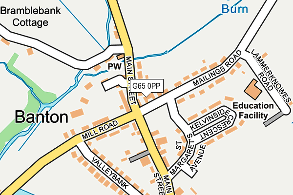 G65 0PP map - OS OpenMap – Local (Ordnance Survey)