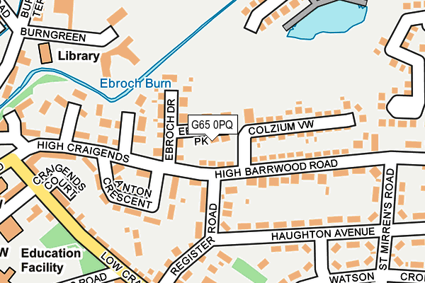 G65 0PQ map - OS OpenMap – Local (Ordnance Survey)