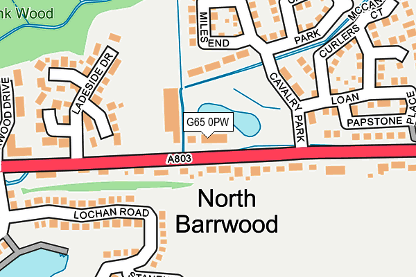 G65 0PW map - OS OpenMap – Local (Ordnance Survey)