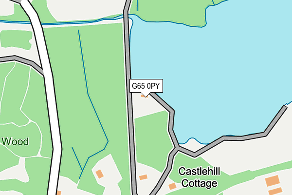 G65 0PY map - OS OpenMap – Local (Ordnance Survey)