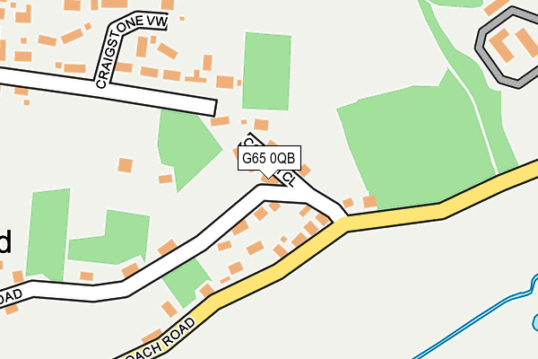 G65 0QB map - OS OpenMap – Local (Ordnance Survey)