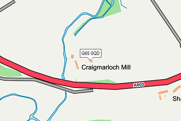 G65 0QD map - OS OpenMap – Local (Ordnance Survey)