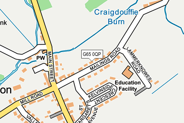 G65 0QP map - OS OpenMap – Local (Ordnance Survey)