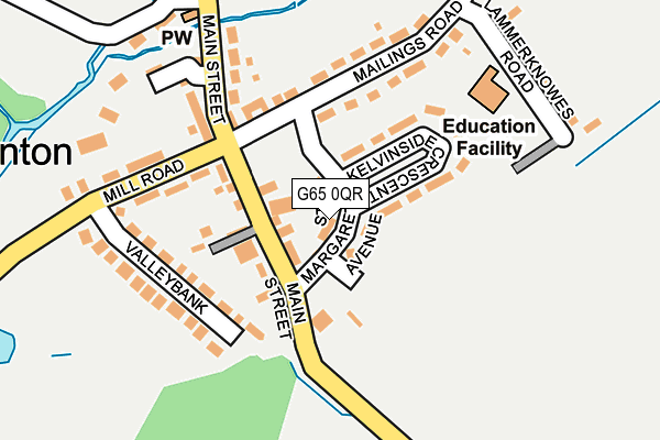 G65 0QR map - OS OpenMap – Local (Ordnance Survey)