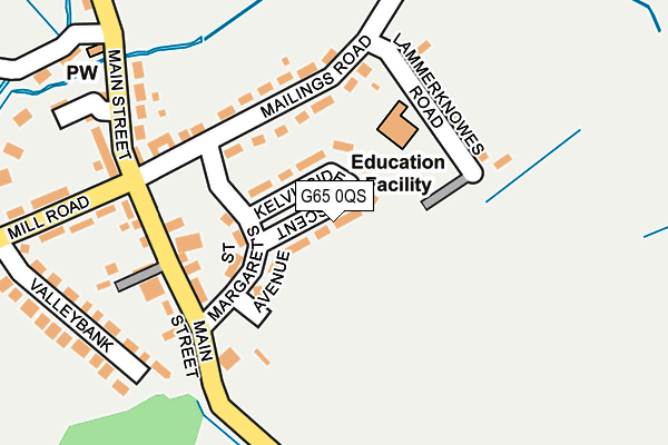 G65 0QS map - OS OpenMap – Local (Ordnance Survey)