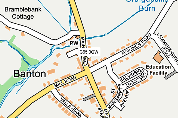 G65 0QW map - OS OpenMap – Local (Ordnance Survey)