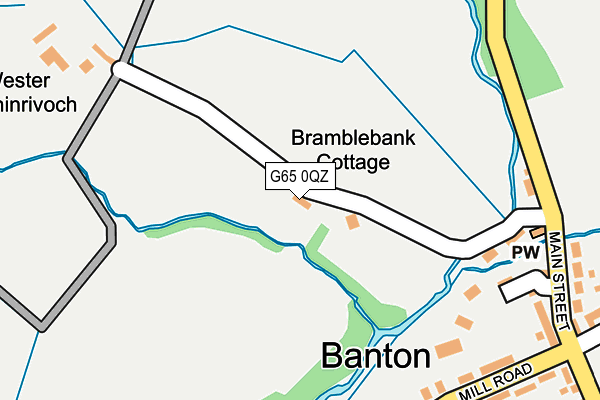 G65 0QZ map - OS OpenMap – Local (Ordnance Survey)