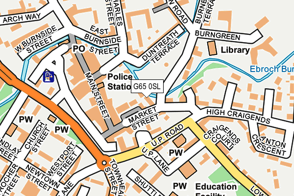 G65 0SL map - OS OpenMap – Local (Ordnance Survey)