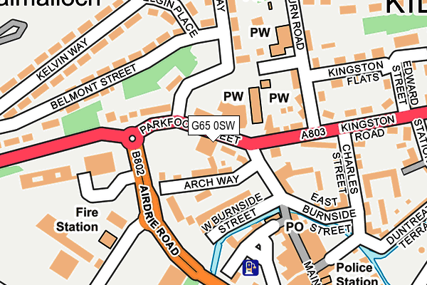 G65 0SW map - OS OpenMap – Local (Ordnance Survey)