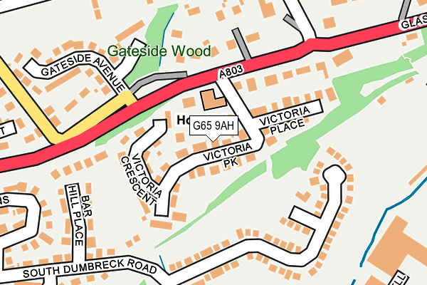 G65 9AH map - OS OpenMap – Local (Ordnance Survey)