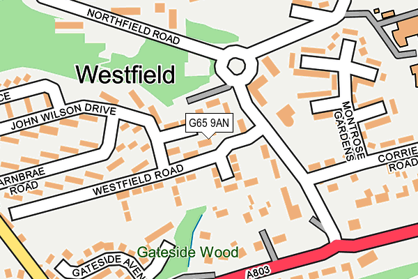 G65 9AN map - OS OpenMap – Local (Ordnance Survey)