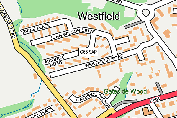 G65 9AP map - OS OpenMap – Local (Ordnance Survey)