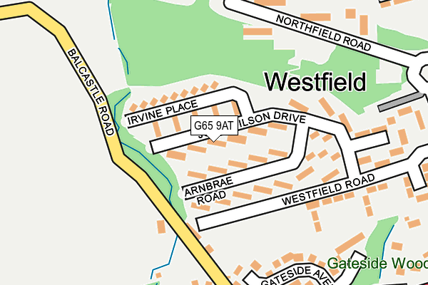 G65 9AT map - OS OpenMap – Local (Ordnance Survey)