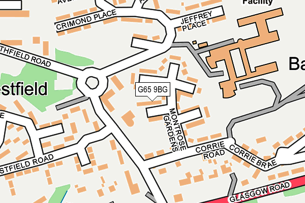 G65 9BG map - OS OpenMap – Local (Ordnance Survey)