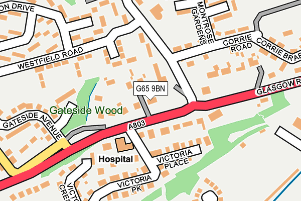 G65 9BN map - OS OpenMap – Local (Ordnance Survey)