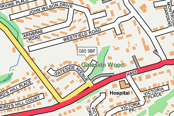 G65 9BP map - OS OpenMap – Local (Ordnance Survey)