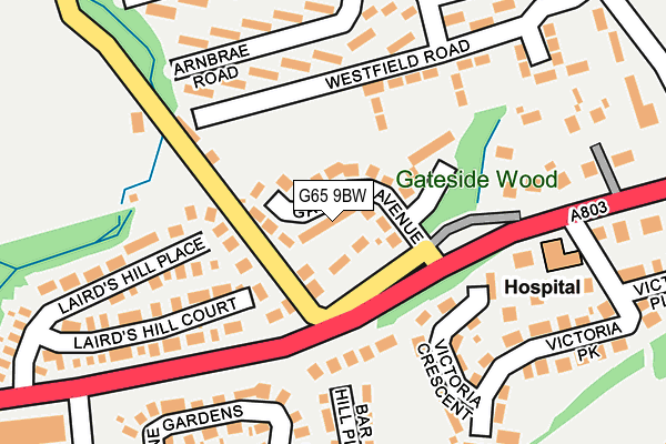 G65 9BW map - OS OpenMap – Local (Ordnance Survey)