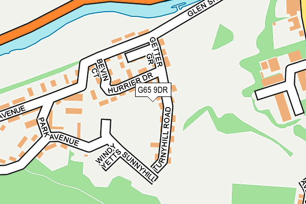 G65 9DR map - OS OpenMap – Local (Ordnance Survey)