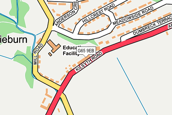 G65 9EB map - OS OpenMap – Local (Ordnance Survey)