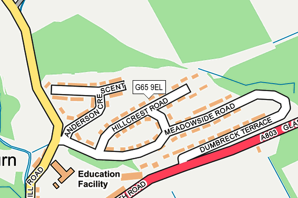 G65 9EL map - OS OpenMap – Local (Ordnance Survey)