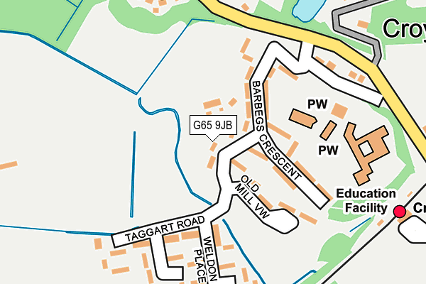 G65 9JB map - OS OpenMap – Local (Ordnance Survey)