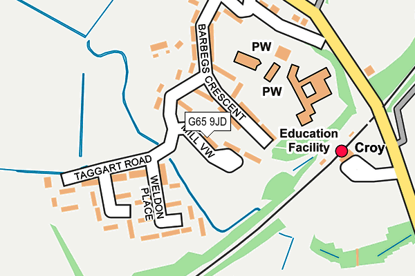 G65 9JD map - OS OpenMap – Local (Ordnance Survey)