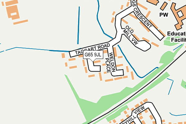 G65 9JL map - OS OpenMap – Local (Ordnance Survey)