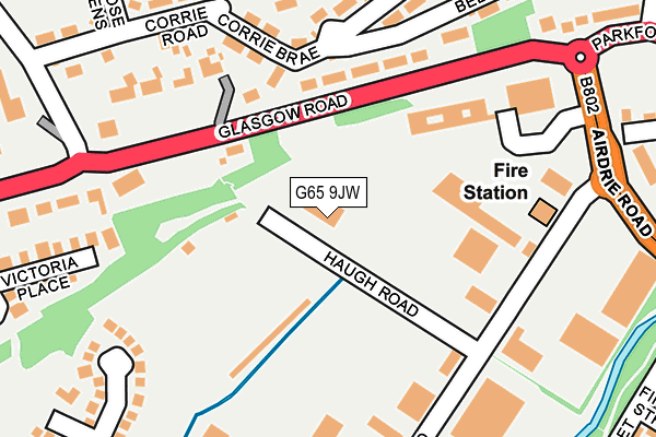 G65 9JW map - OS OpenMap – Local (Ordnance Survey)