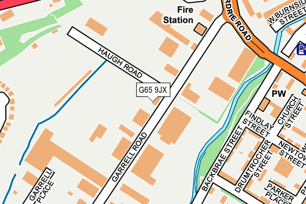 G65 9JX map - OS OpenMap – Local (Ordnance Survey)