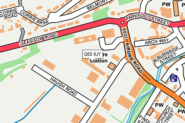 G65 9JY map - OS OpenMap – Local (Ordnance Survey)