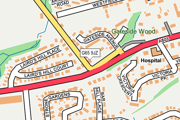 G65 9JZ map - OS OpenMap – Local (Ordnance Survey)