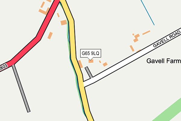 G65 9LQ map - OS OpenMap – Local (Ordnance Survey)