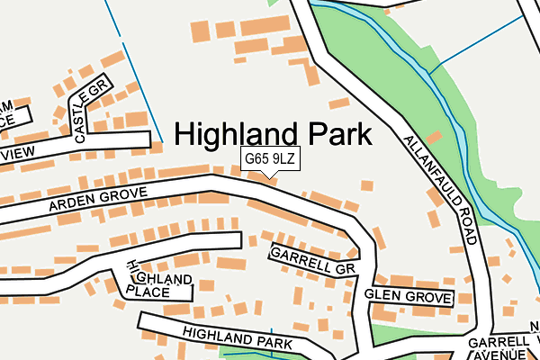 G65 9LZ map - OS OpenMap – Local (Ordnance Survey)