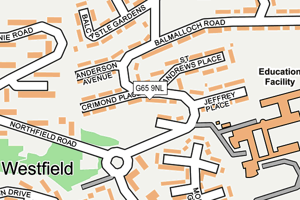 G65 9NL map - OS OpenMap – Local (Ordnance Survey)