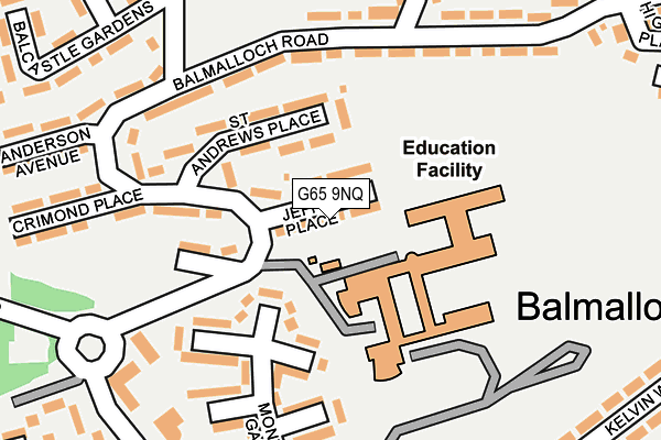 G65 9NQ map - OS OpenMap – Local (Ordnance Survey)