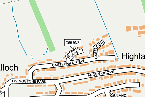 G65 9NZ map - OS OpenMap – Local (Ordnance Survey)